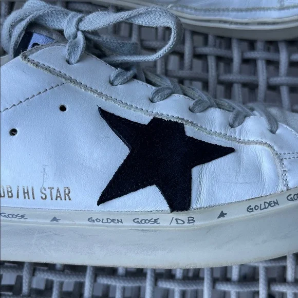 Golden Goose Hi Star |White | blue glitter-back |Size 39| 9 - Picture 3 of 16